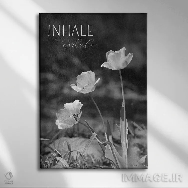 تابلو دکوراتیو "دم و بازدم" اثر لری دیتر - نمای روبهرو روی دیوار