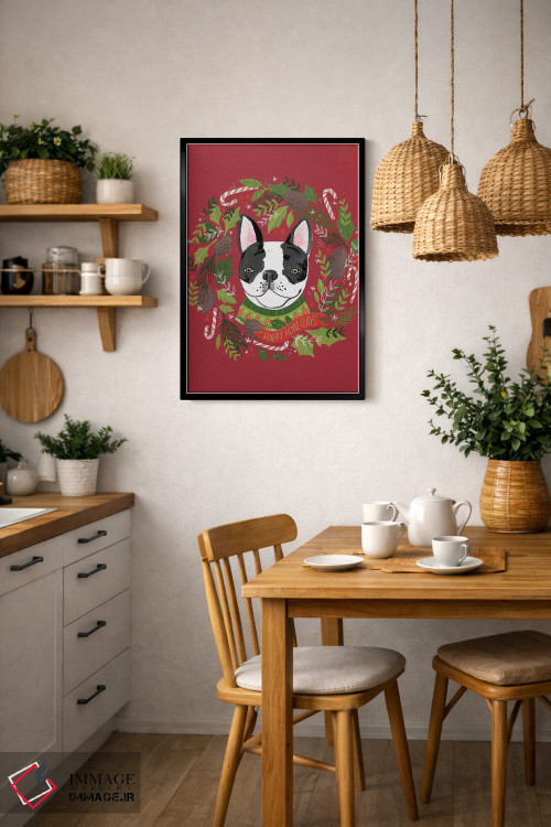 تابلو دکوراتیو "کریسمس و تعطیلات خوشحال " اثر لونی هریس - D5B