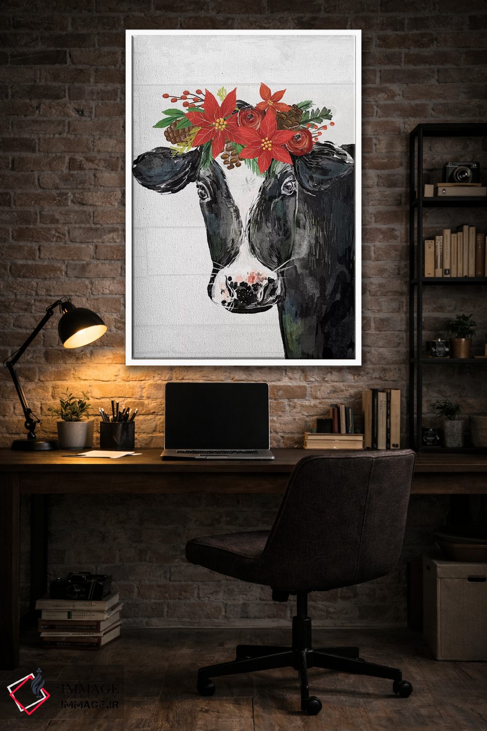 تابلو دکوراتیو "کریسمس روستایی ۳" اثر لونی هریس - D3W