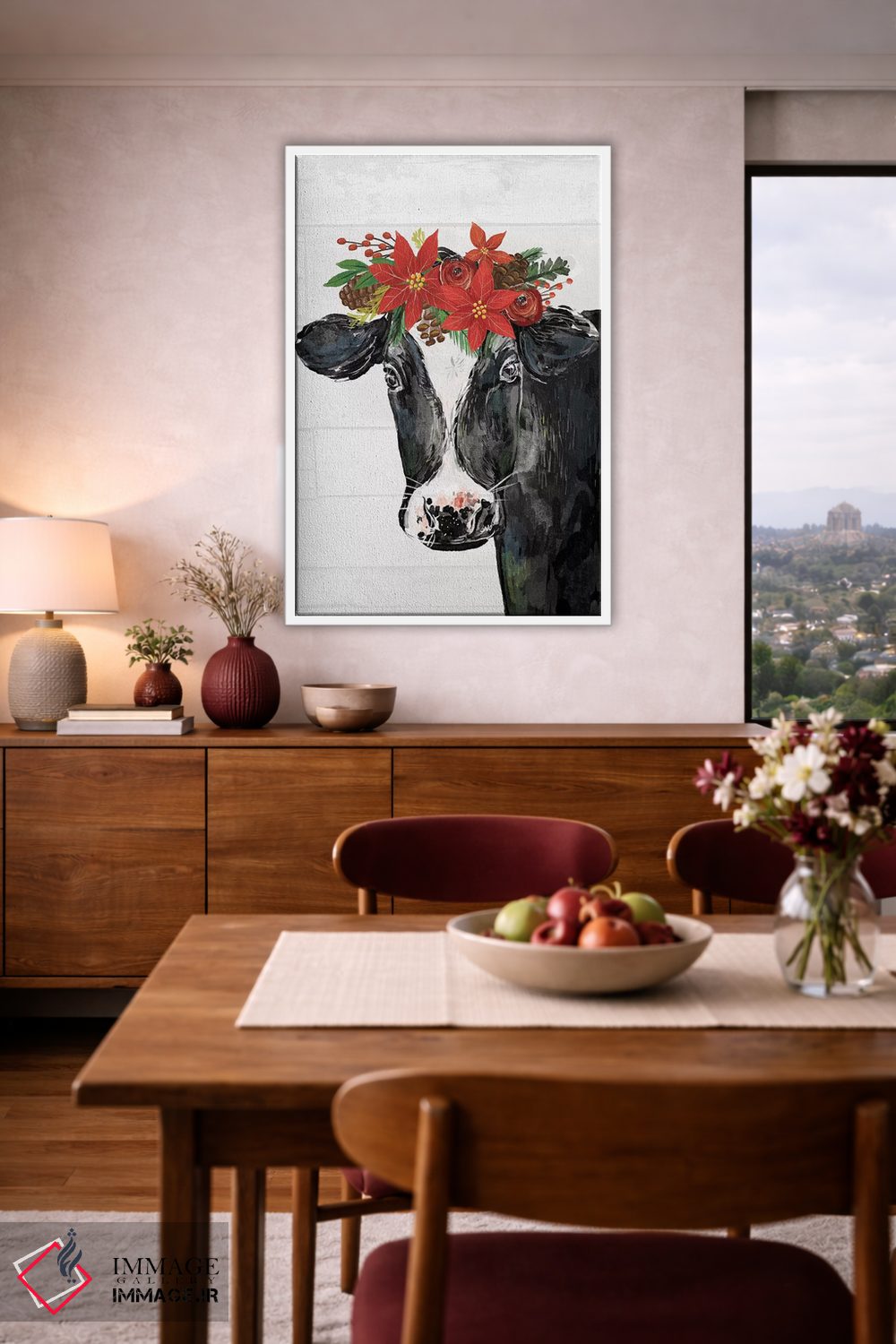 تابلو دکوراتیو "کریسمس روستایی ۳" اثر لونی هریس - D4W