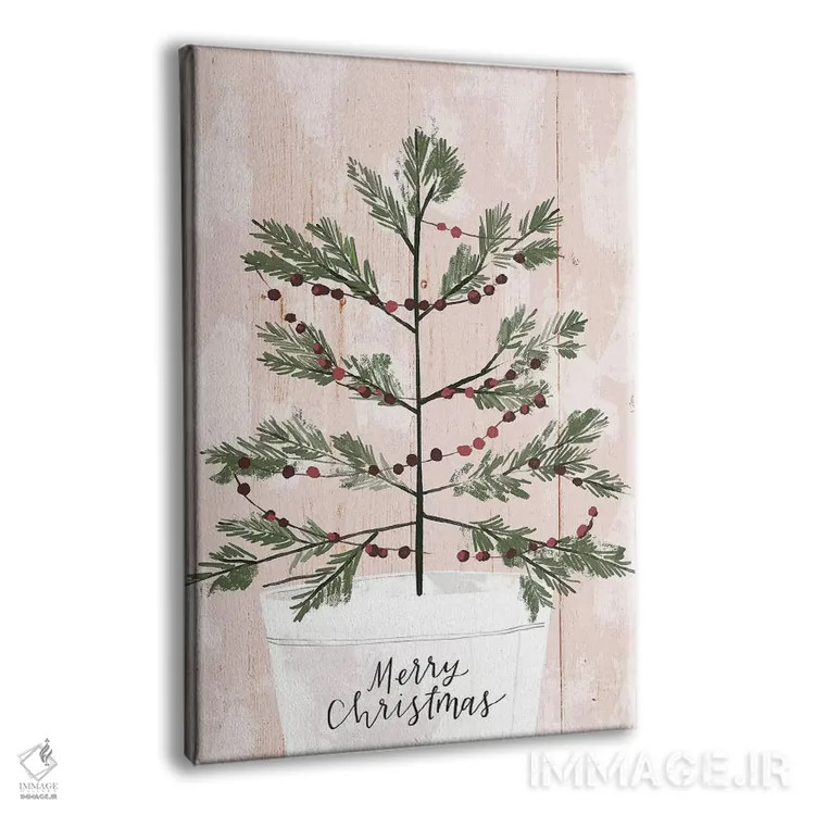 تابلو دکوراتیو "کریسمس مزرعه، فالالا ۱ " اثر لونی هریس - نمای پرسپکتیو محصول