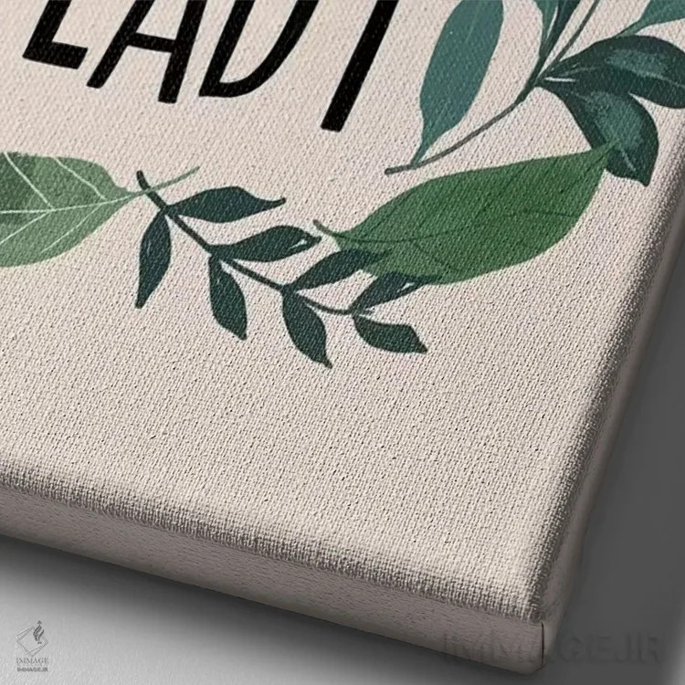 تابلو دکوراتیو "هر روز" اثر لونی هریس - نمای نزدیک بافت بوم