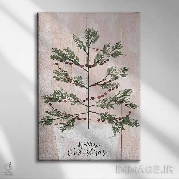 تابلو دکوراتیو "کریسمس مزرعه، فالالا ۱ " اثر لونی هریس - نمای روبهرو روی دیوار