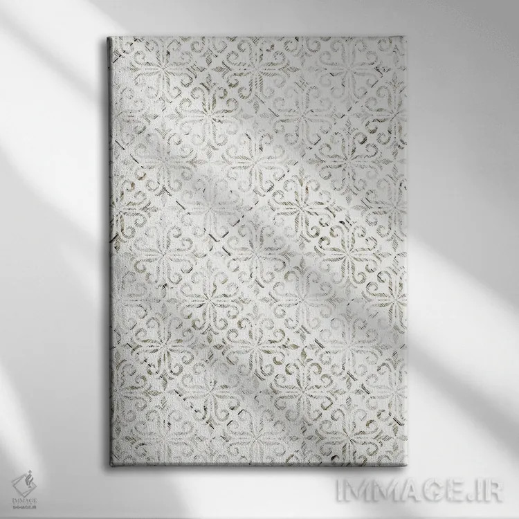 تابلو انتزاعی "عشق روزمره اینجا زندگی می کند ۳" اثر لونی هریس - نمای روبهرو روی دیوار