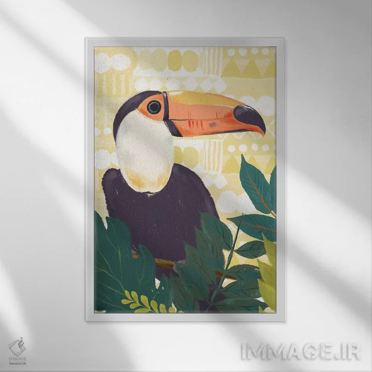 تابلو دکوراتیو "تب جنگل ۲" اثر لونی هریس - نمای قابدار سفید