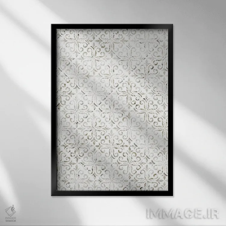 تابلو انتزاعی "عشق روزمره اینجا زندگی می کند ۳" اثر لونی هریس - نمای قابدار مشکی
