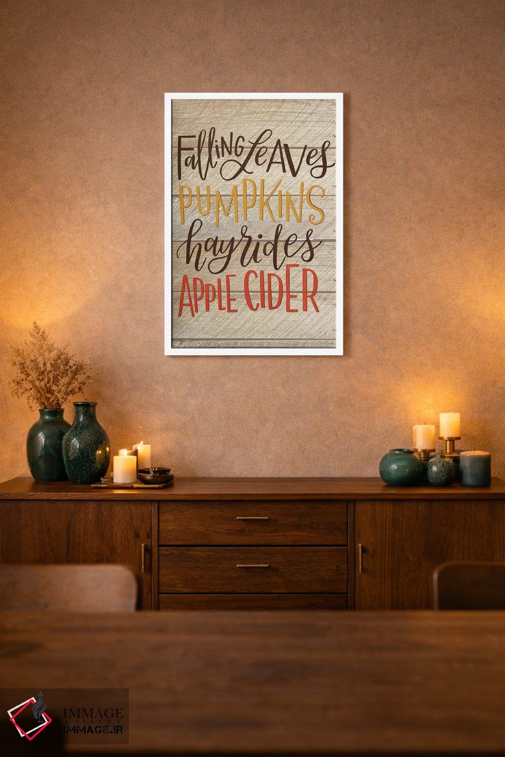 تابلو دکوراتیو "پاییز در روستا" اثر لونی هریس - D1W