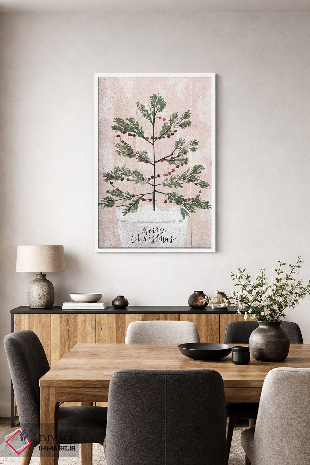 تابلو دکوراتیو "کریسمس مزرعه، فالالا ۱ " اثر لونی هریس - D3W