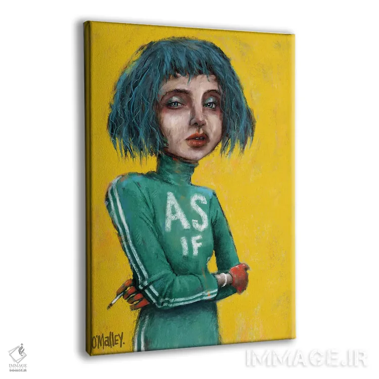 تابلو دکوراتیو "مثل اینکه" اثر لیت او'مالی - نمای پرسپکتیو محصول