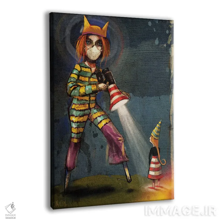 تابلو دکوراتیو "نورپردازی" اثر لیت او'مالی - نمای پرسپکتیو محصول