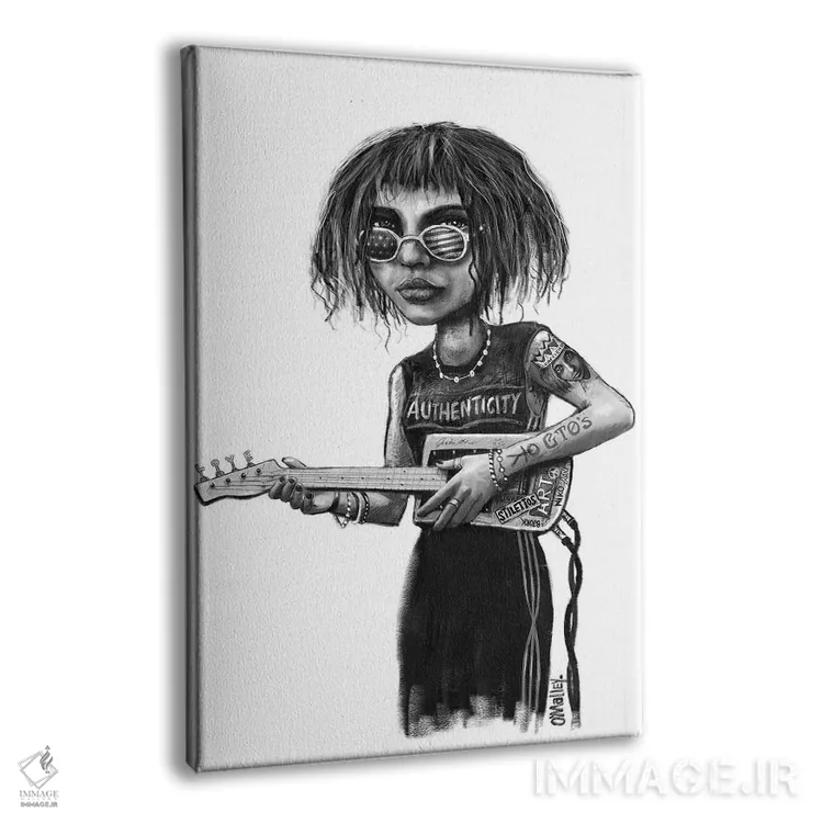 تابلو دکوراتیو "اصالت" اثر لیت او'مالی - نمای پرسپکتیو محصول