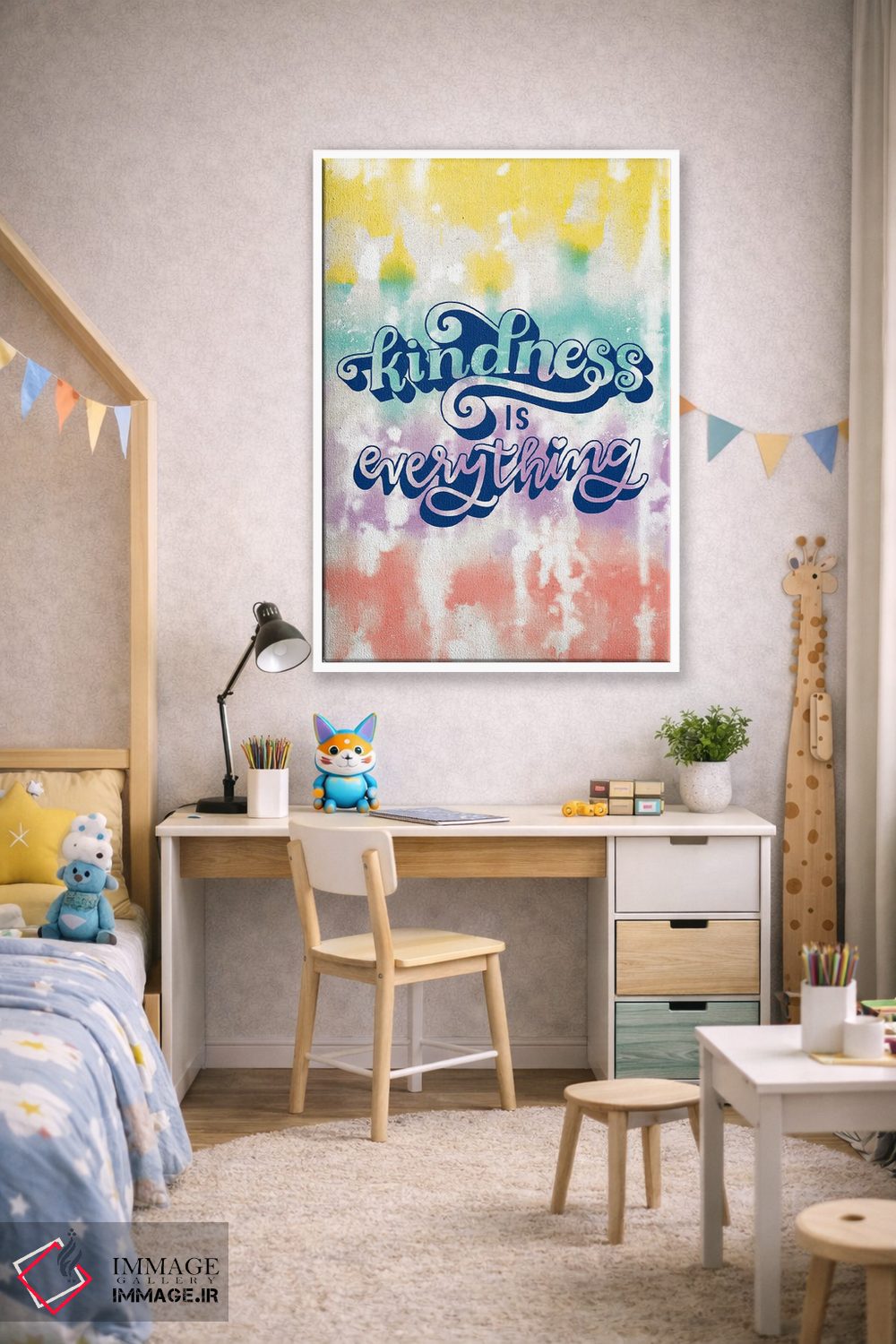 تابلو دکوراتیو "مهربانی همه چیز است" اثر لونی هریس - D1W