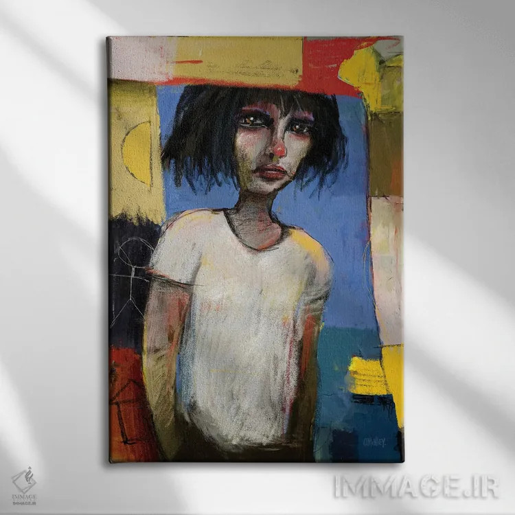 تابلو دکوراتیو "از درون به بیرون" اثر لیت او'مالی - نمای روبهرو روی دیوار