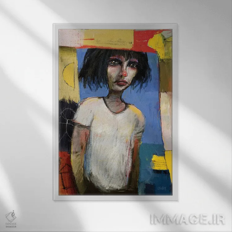 تابلو دکوراتیو "از درون به بیرون" اثر لیت او'مالی - نمای قابدار سفید