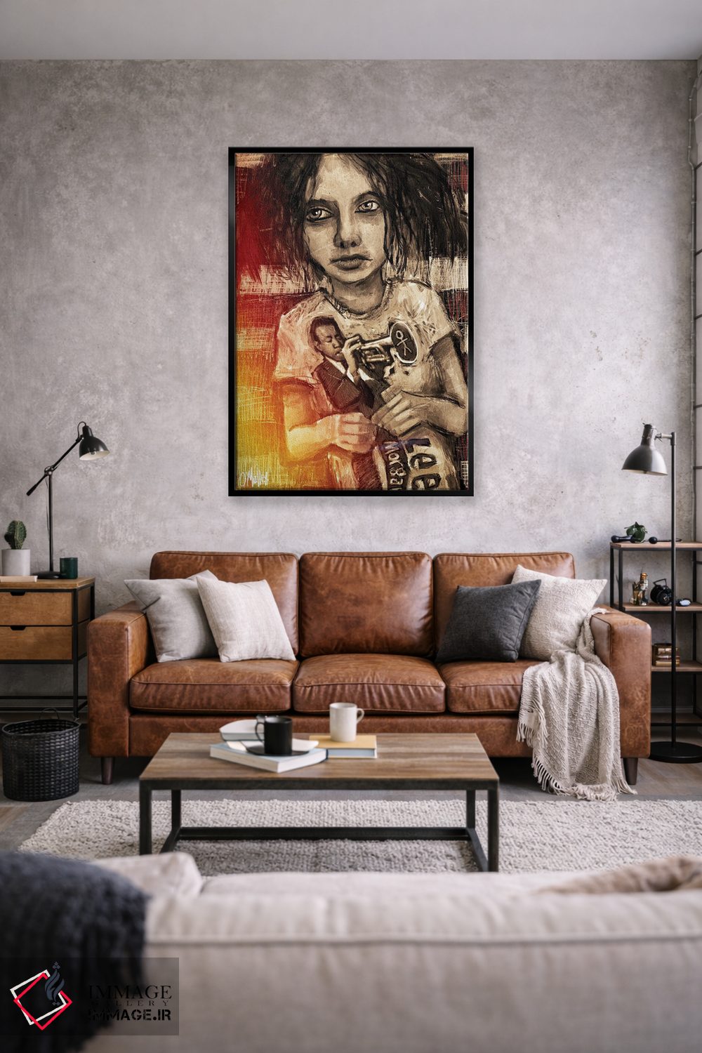 تابلو دکوراتیو "پسر جاز" اثر لیت او'مالی - D2B