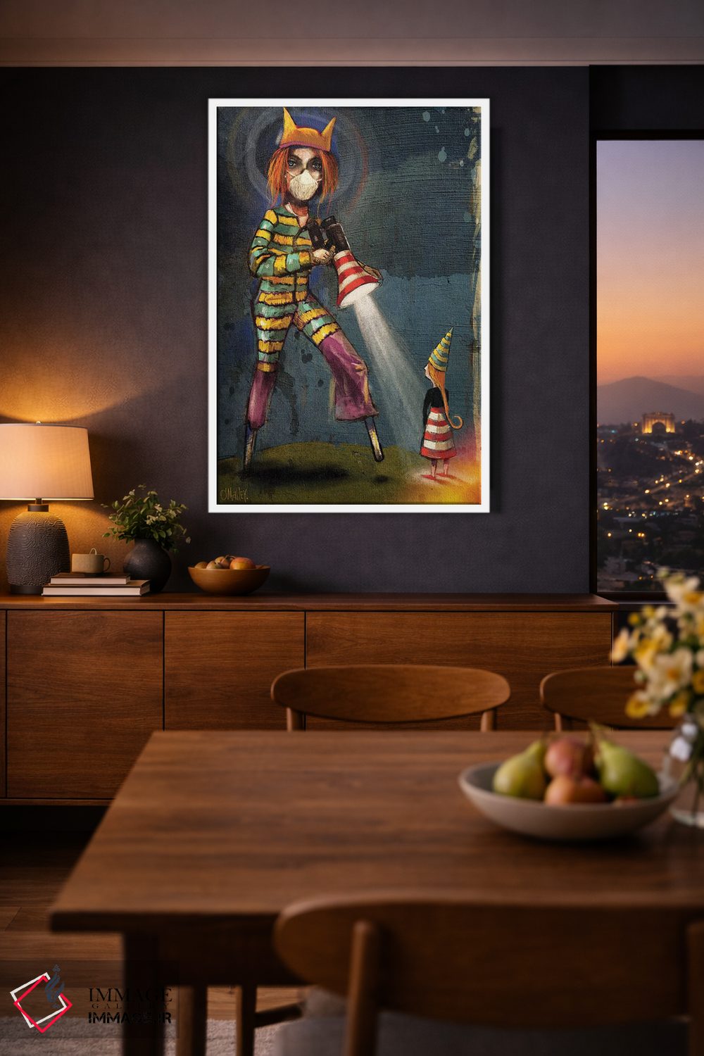 تابلو دکوراتیو "نورپردازی" اثر لیت او'مالی - D3W