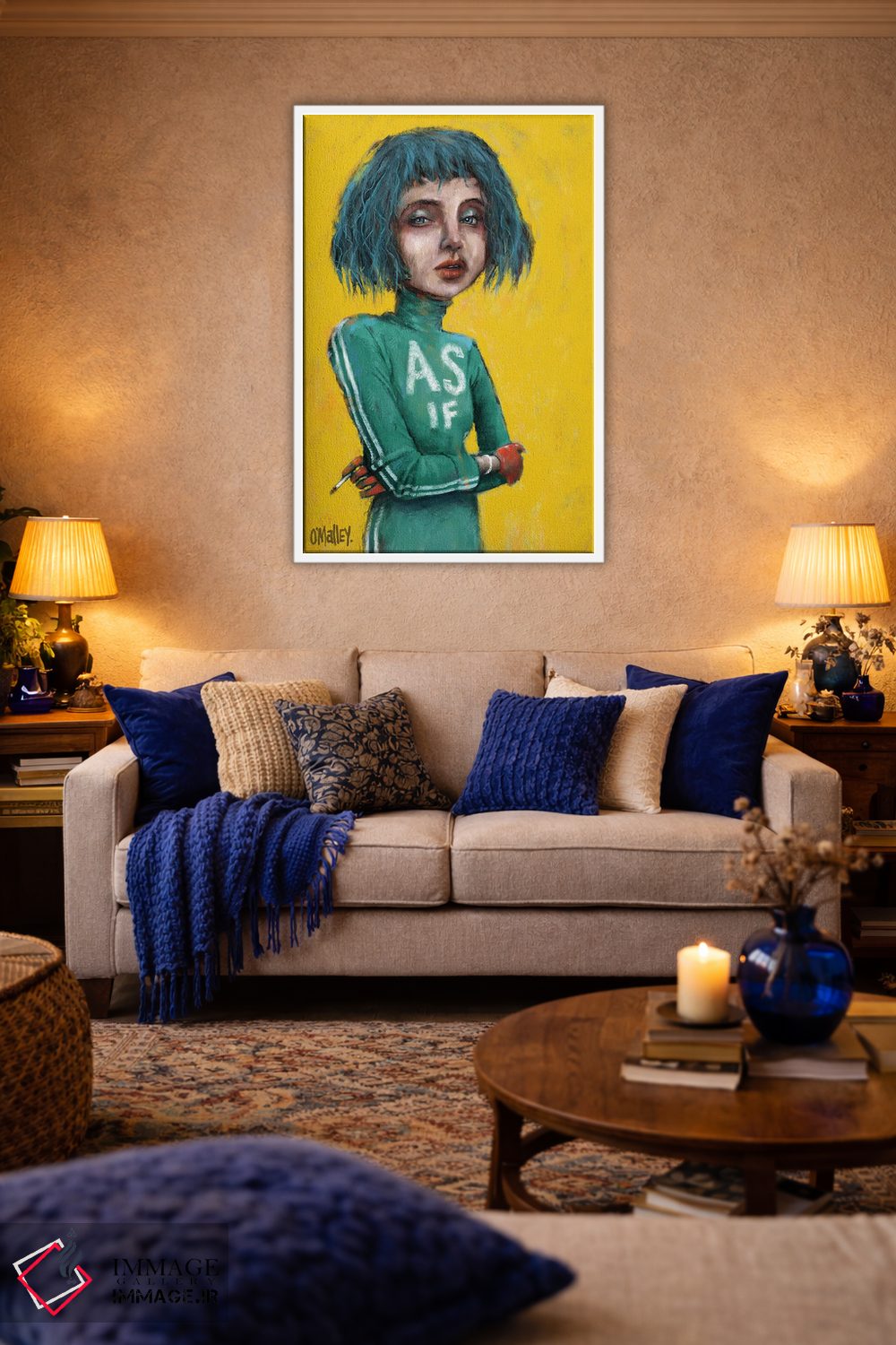 تابلو دکوراتیو "مثل اینکه" اثر لیت او'مالی - D2W