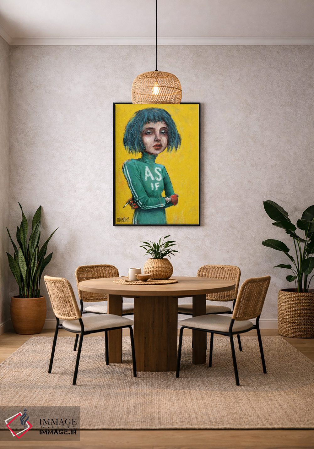 تابلو دکوراتیو "مثل اینکه" اثر لیت او'مالی - D4B