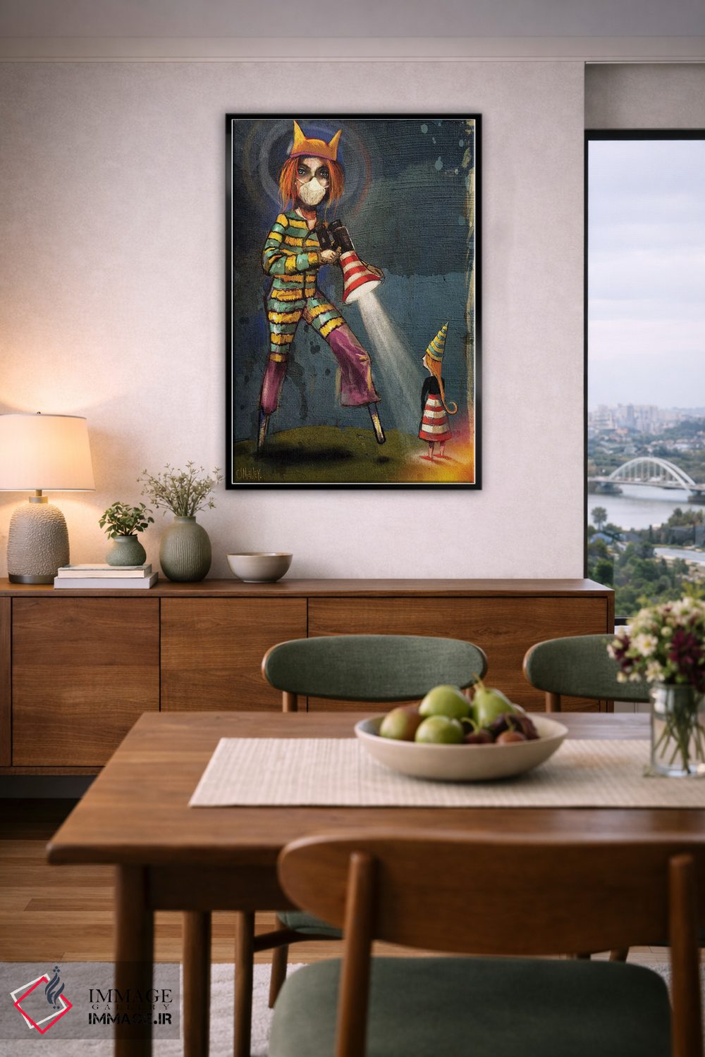 تابلو دکوراتیو "نورپردازی" اثر لیت او'مالی - D6B