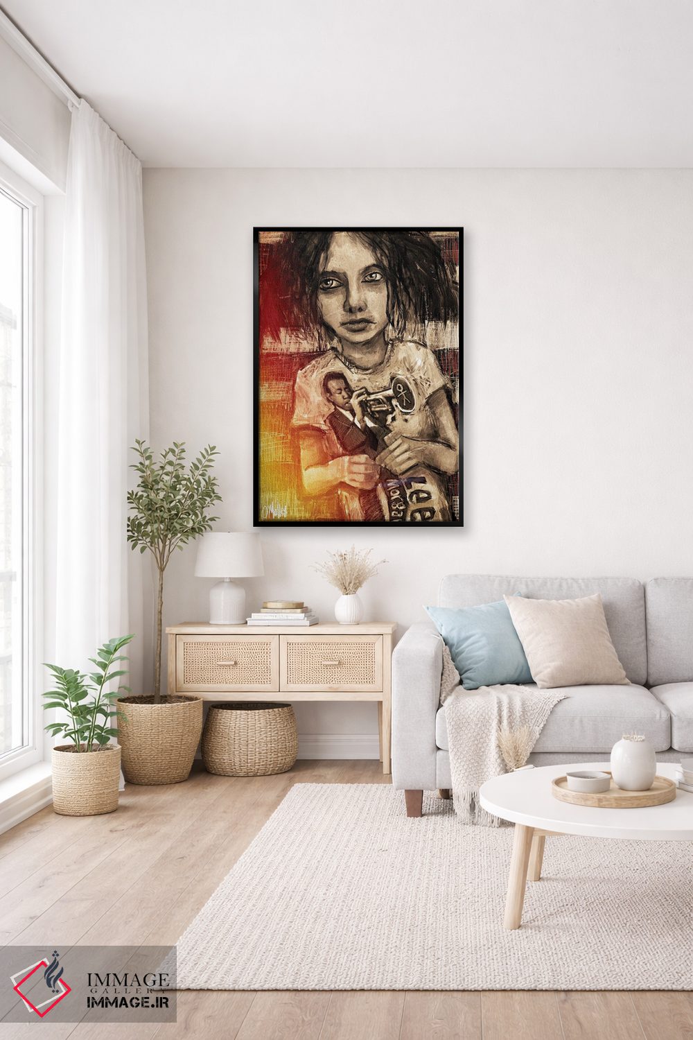 تابلو دکوراتیو "پسر جاز" اثر لیت او'مالی - D5B