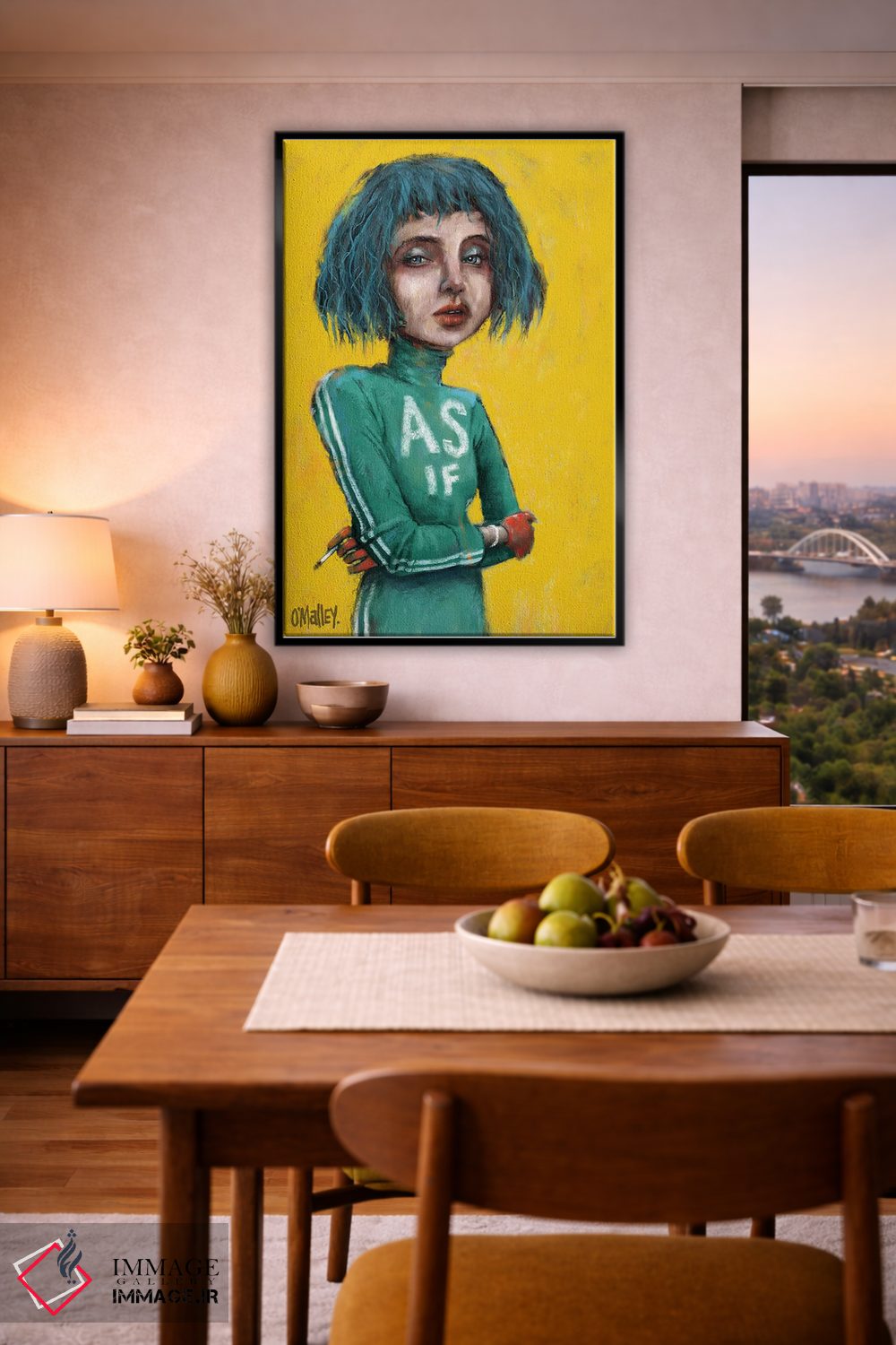 تابلو دکوراتیو "مثل اینکه" اثر لیت او'مالی - D6B