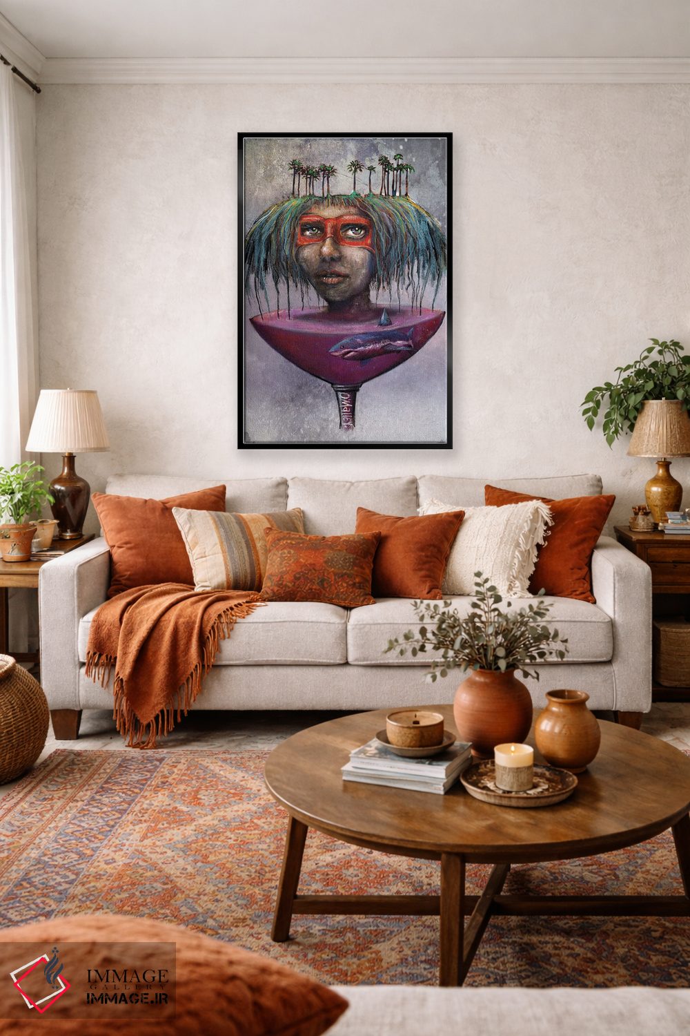 تابلو دکوراتیو "تغییر دریا" اثر لیت او'مالی - D3B