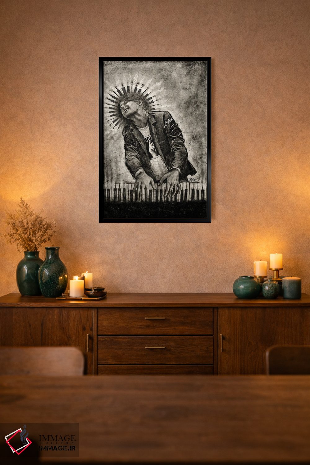 تابلو دکوراتیو "درون موسیقی" اثر لیت او'مالی - D1B