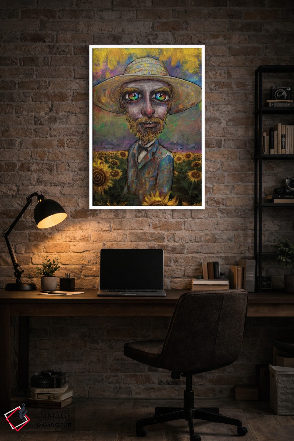تابلو دکوراتیو "وینسنت و آفتابگردان ها" اثر لیت او'مالی - D3W