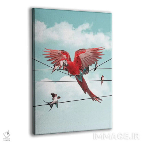 تابلو دکوراتیو "غریبه رنگارنگ" اثر یوناس لوس - نمای پرسپکتیو محصول