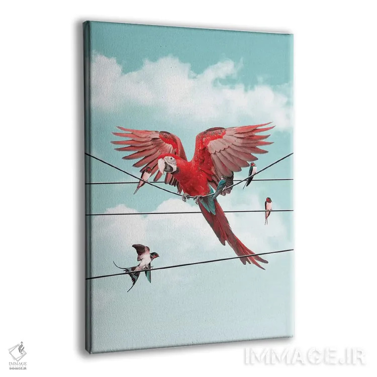 تابلو دکوراتیو "غریبه رنگارنگ" اثر یوناس لوس - نمای پرسپکتیو محصول