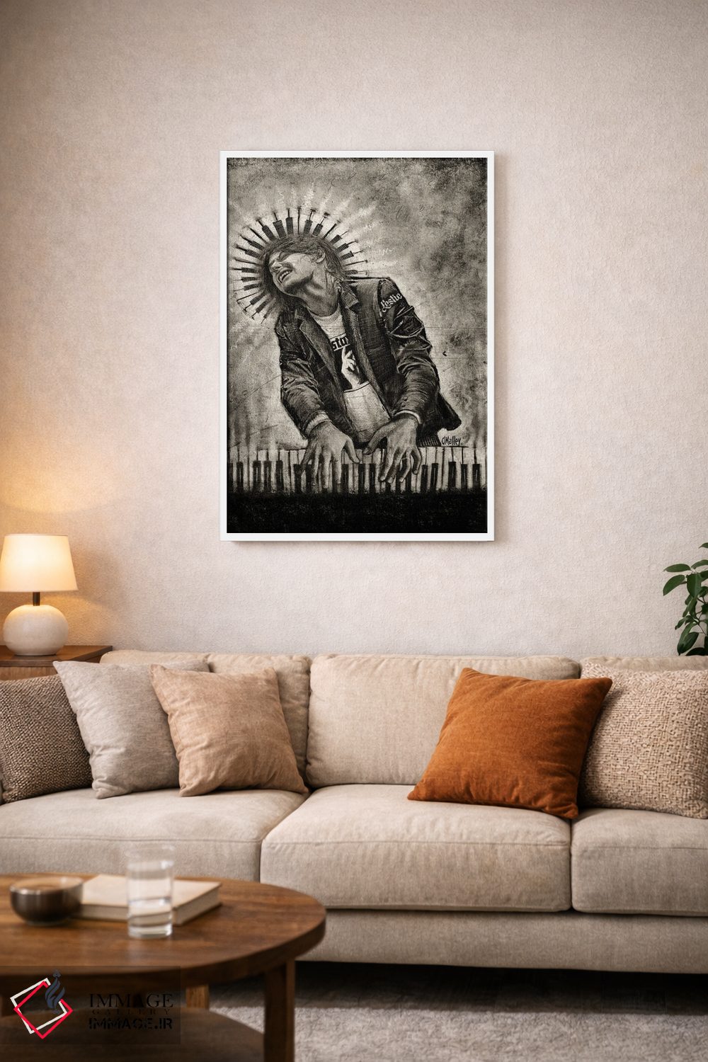 تابلو دکوراتیو "درون موسیقی" اثر لیت او'مالی - D2W