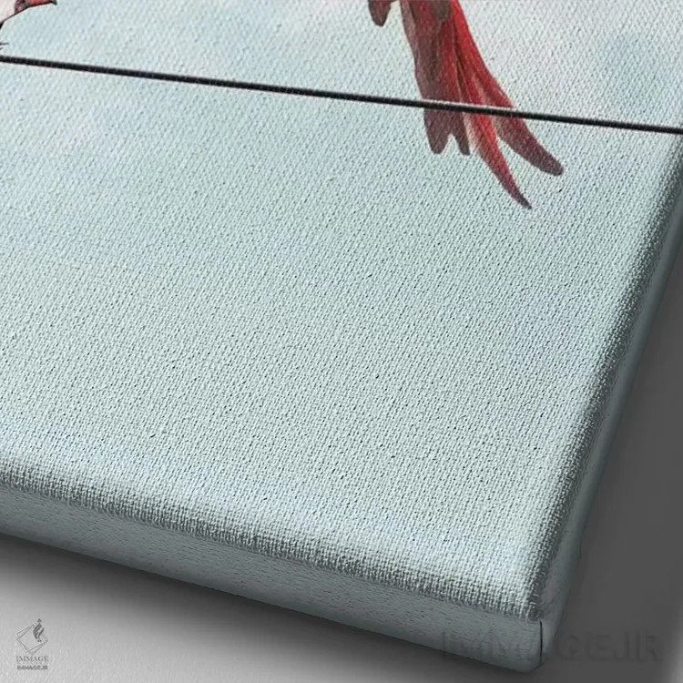 تابلو دکوراتیو "غریبه رنگارنگ" اثر یوناس لوس - نمای نزدیک بافت بوم