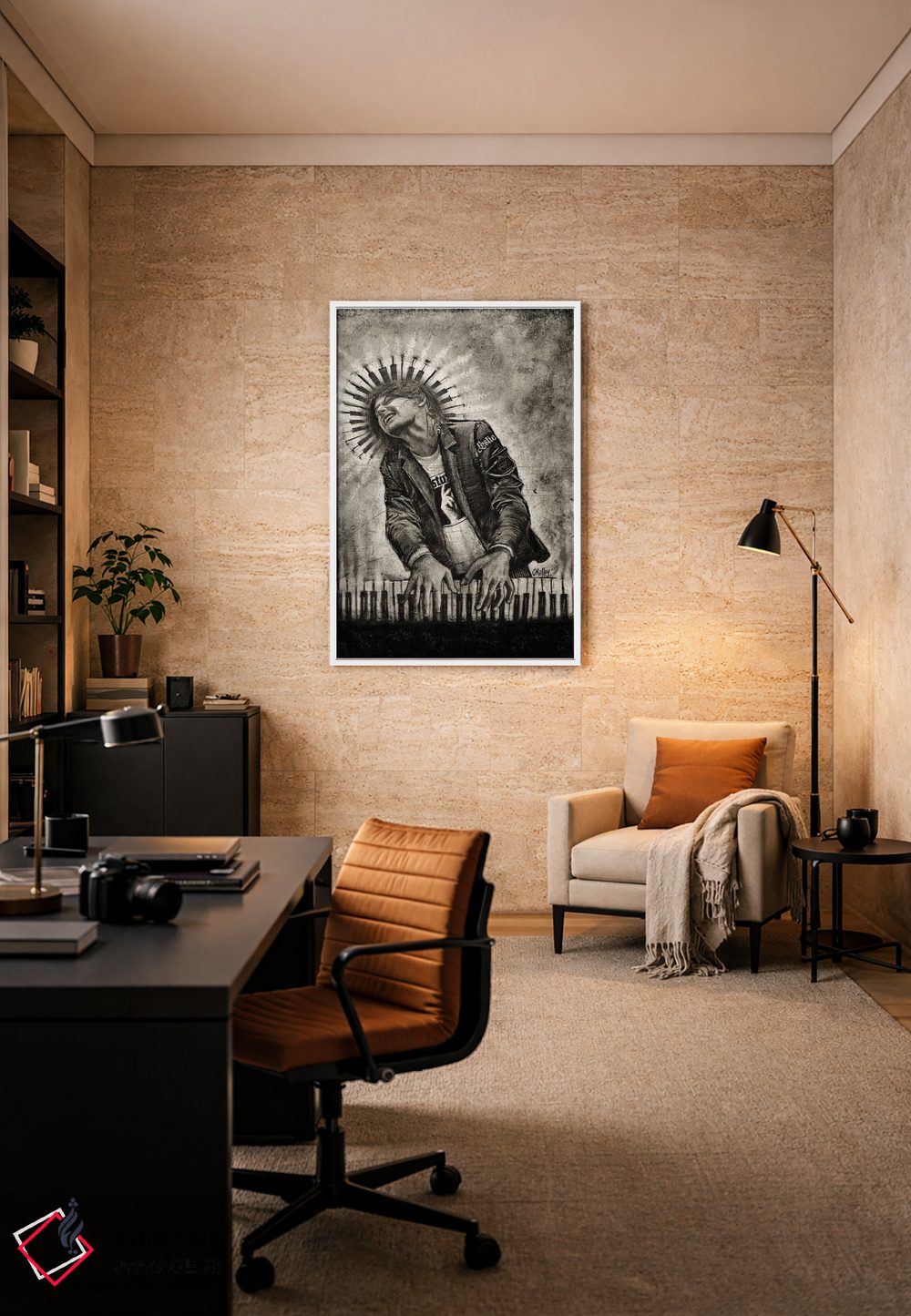 تابلو دکوراتیو "درون موسیقی" اثر لیت او'مالی - D5W