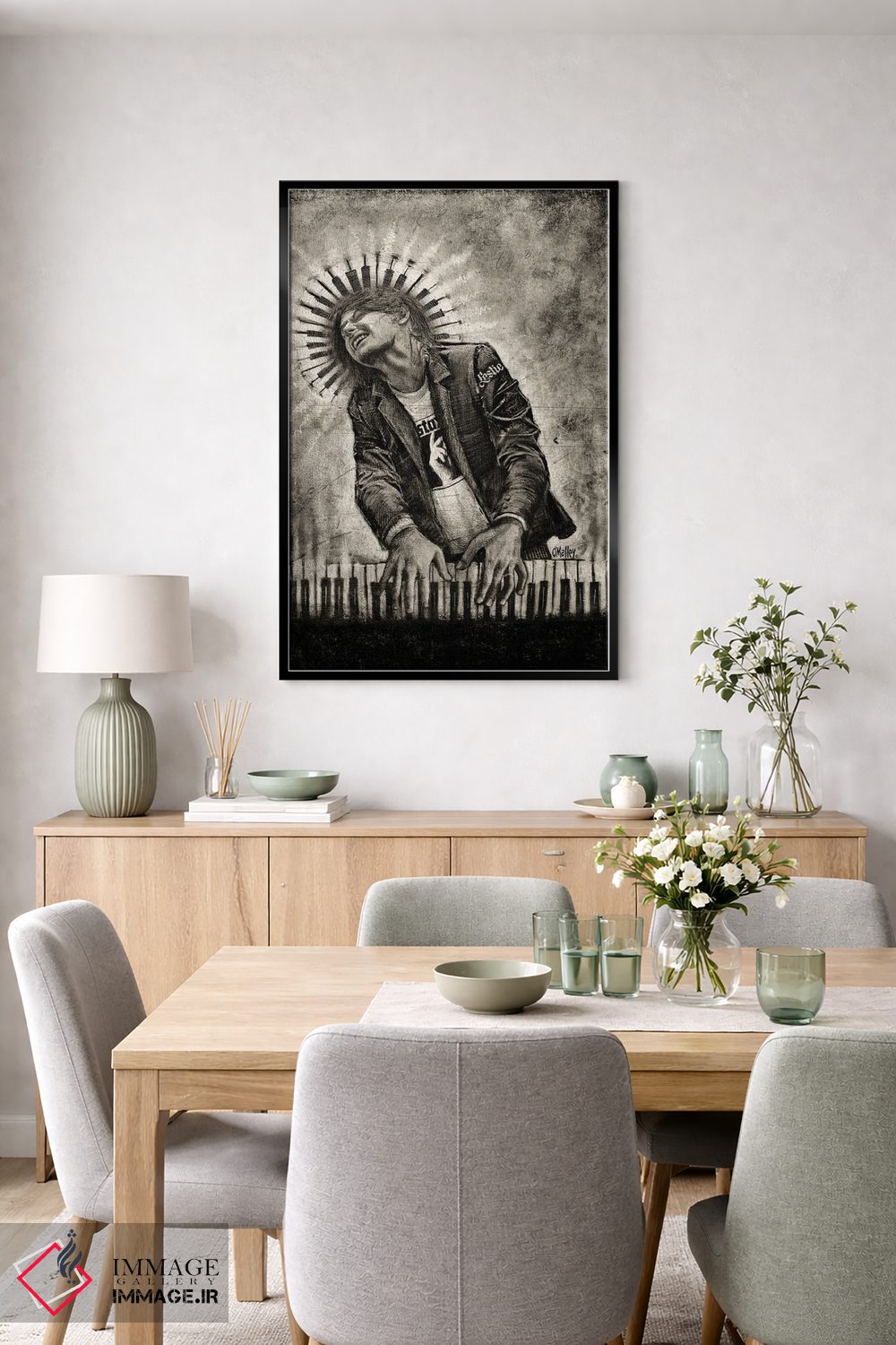 تابلو دکوراتیو "درون موسیقی" اثر لیت او'مالی - D6B