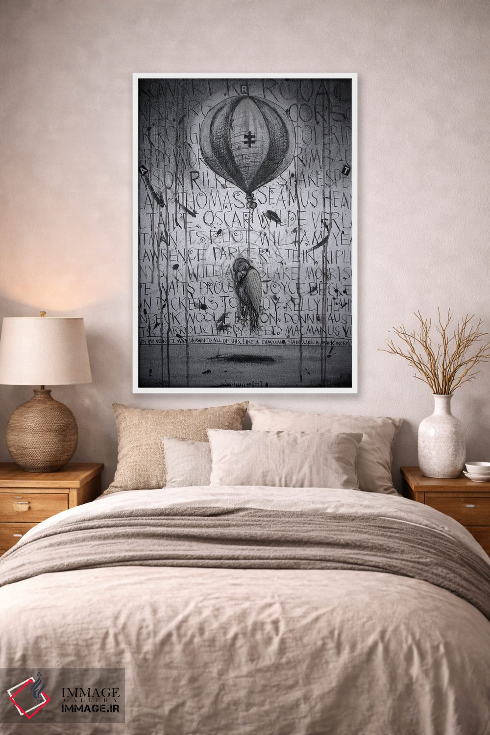 تابلو دکوراتیو "الهام و تعالی" اثر لیت او'مالی - D1W