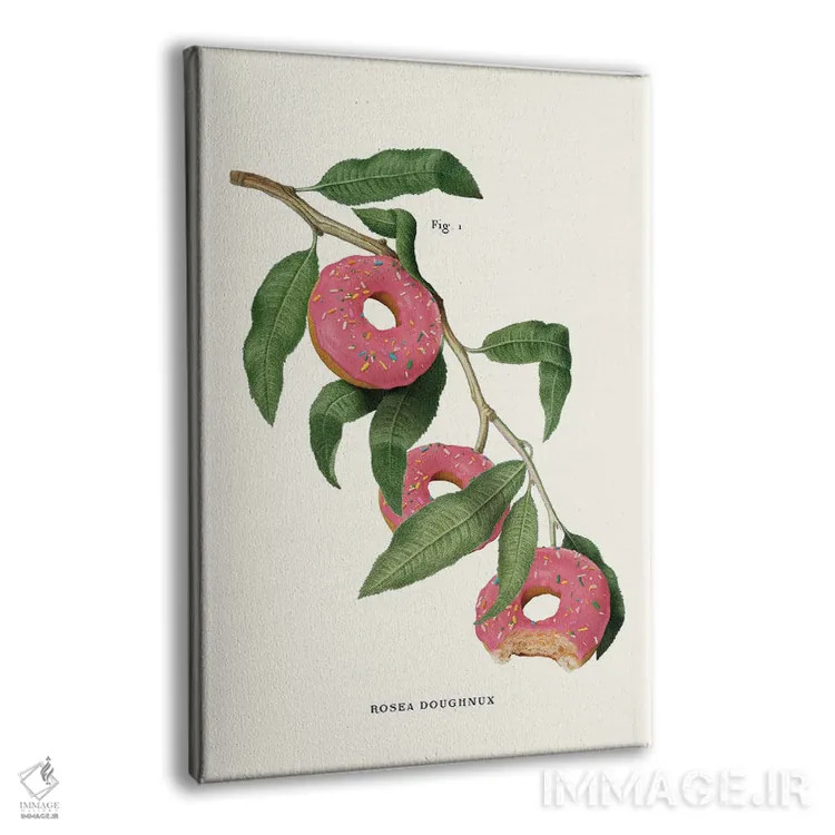 تابلو دکوراتیو "کارخانه دونات" اثر یوناس لوس - نمای پرسپکتیو محصول