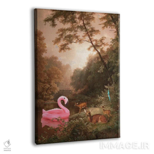 تابلو دکوراتیو "وقتی شناگران رفته اند" اثر یوناس لوس - نمای پرسپکتیو محصول