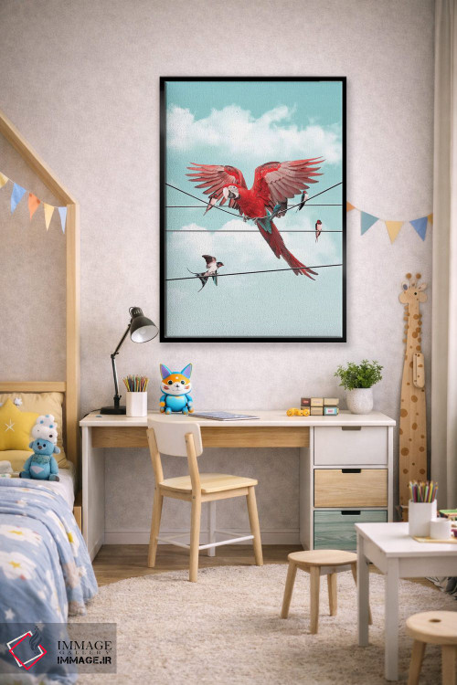 تابلو دکوراتیو "غریبه رنگارنگ" اثر یوناس لوس - D2B