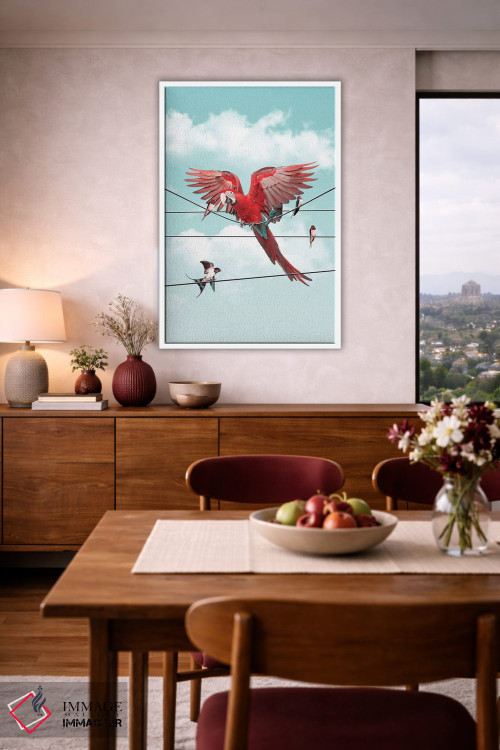 تابلو دکوراتیو "غریبه رنگارنگ" اثر یوناس لوس - D3W