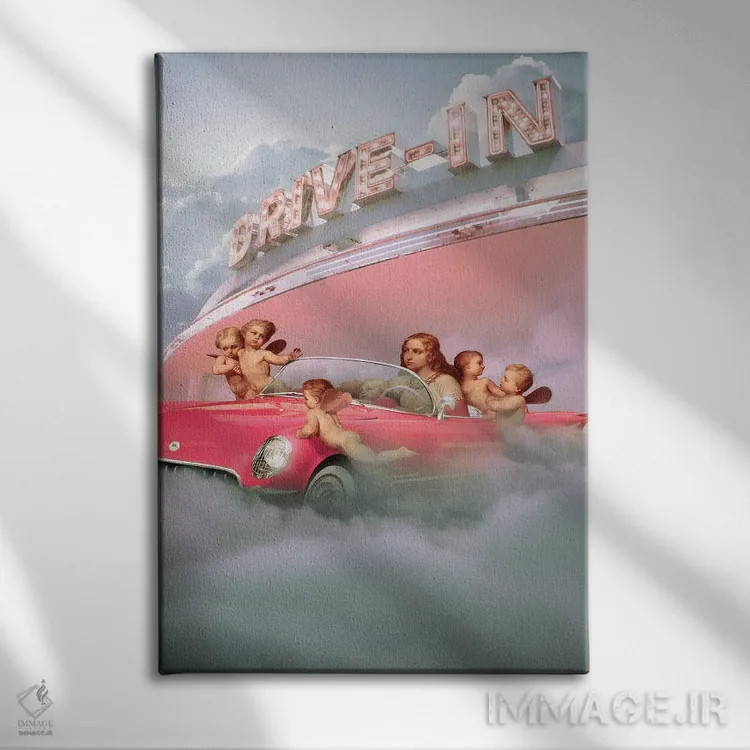 تابلو دکوراتیو "پارکینگ مقدس" اثر یوناس لوس - نمای روبهرو روی دیوار