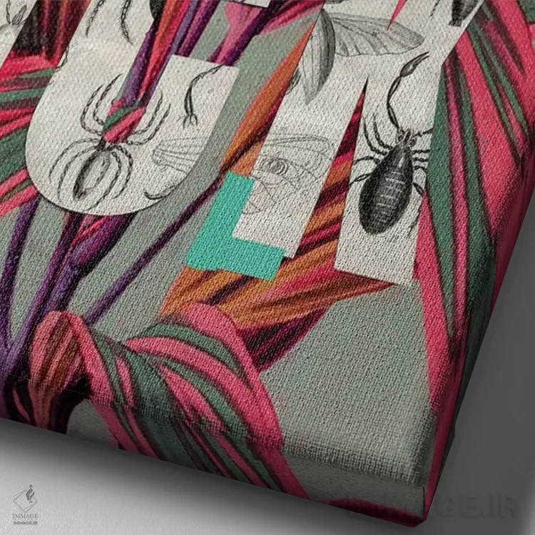 تابلو دکوراتیو "اوه لعنتی" اثر یوناس لوس - نمای نزدیک بافت بوم