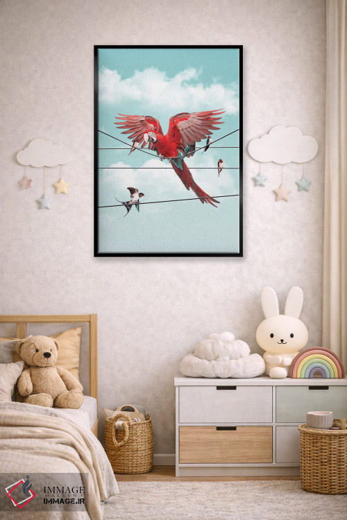 تابلو دکوراتیو "غریبه رنگارنگ" اثر یوناس لوس - D5B