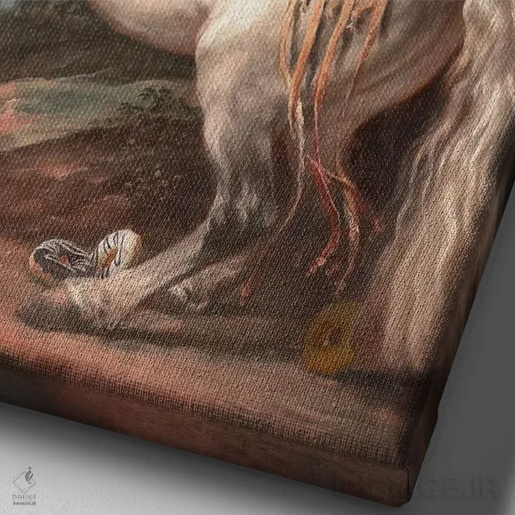 تابلو دکوراتیو "دوک دونات ها" اثر یوناس لوس - نمای نزدیک بافت بوم