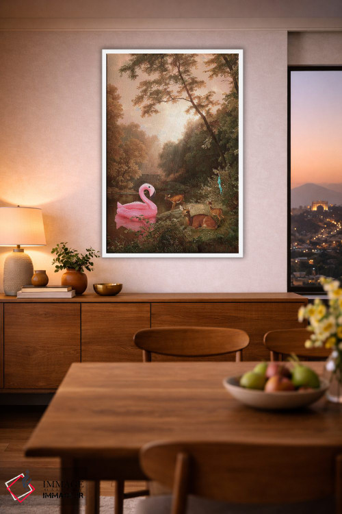 تابلو دکوراتیو "وقتی شناگران رفته اند" اثر یوناس لوس - D1W