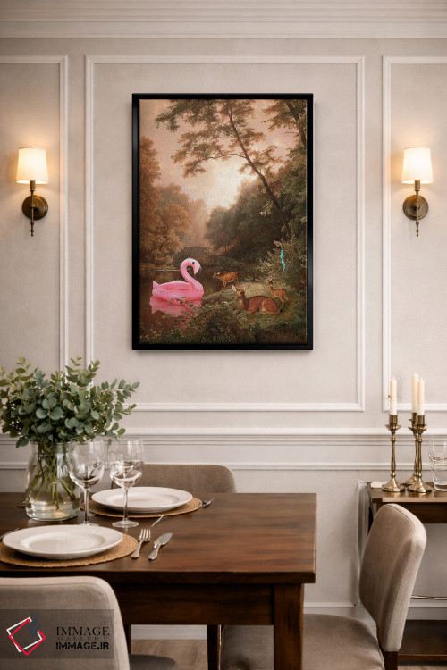 تابلو دکوراتیو "وقتی شناگران رفته اند" اثر یوناس لوس - D2B