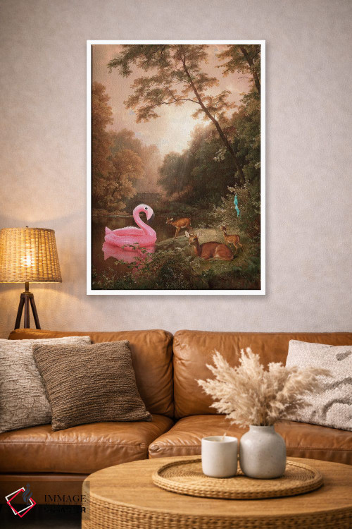 تابلو دکوراتیو "وقتی شناگران رفته اند" اثر یوناس لوس - D3W