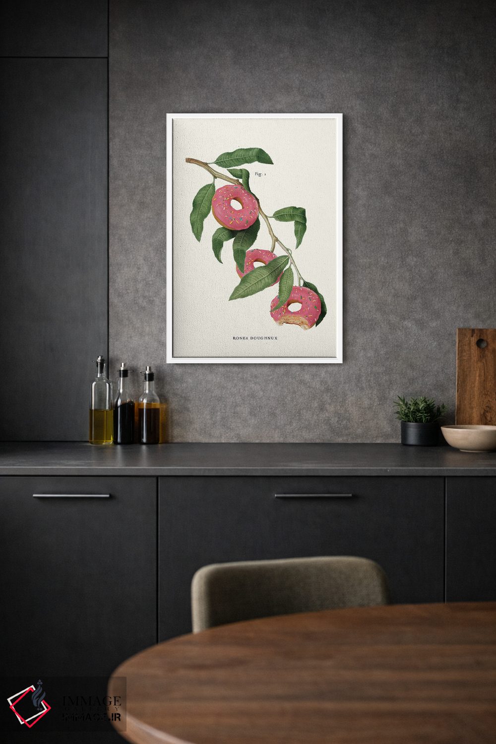 تابلو دکوراتیو "کارخانه دونات" اثر یوناس لوس - D1W