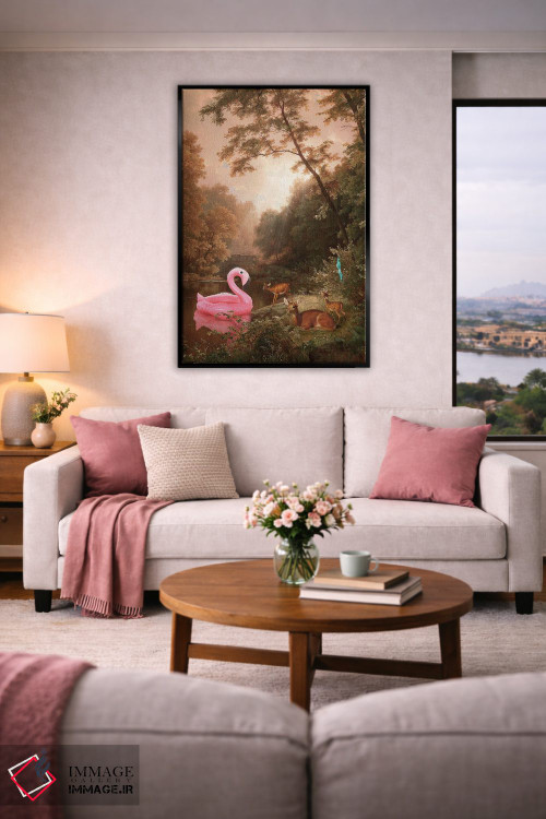 تابلو دکوراتیو "وقتی شناگران رفته اند" اثر یوناس لوس - D5B