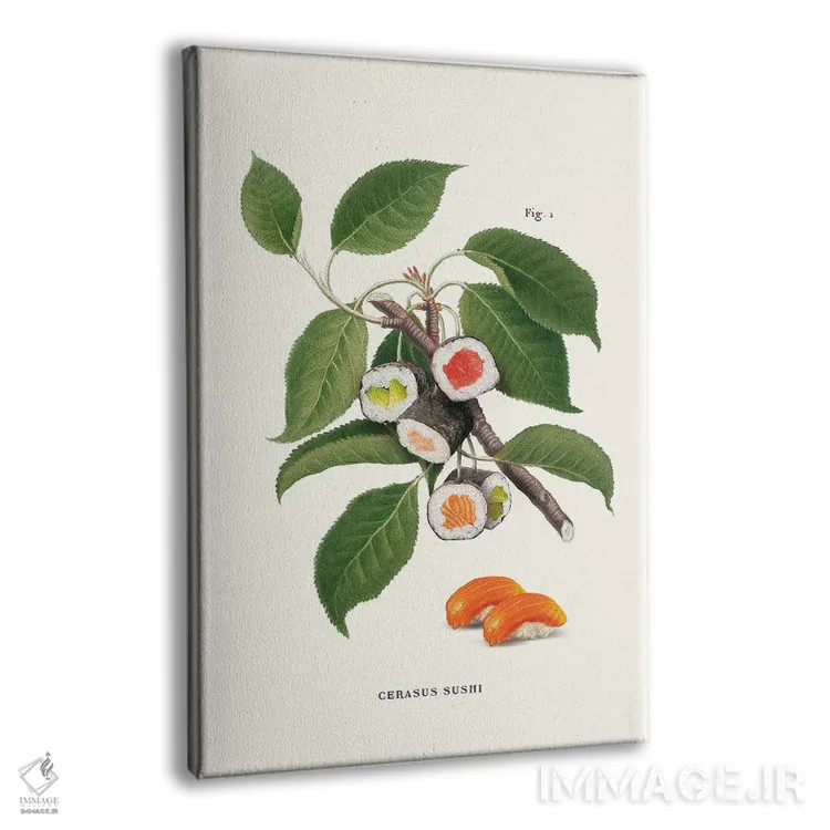 تابلو دکوراتیو "کارخانه سوشی" اثر یوناس لوس - نمای پرسپکتیو محصول