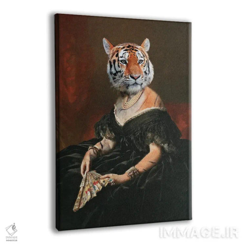 تابلو دکوراتیو "خانم ببر" اثر یوناس لوس - نمای پرسپکتیو محصول